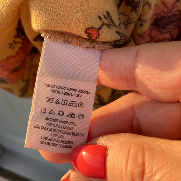 Free People Easy Girl Printed Top Sunshine Combo M - Picture 12 of 13